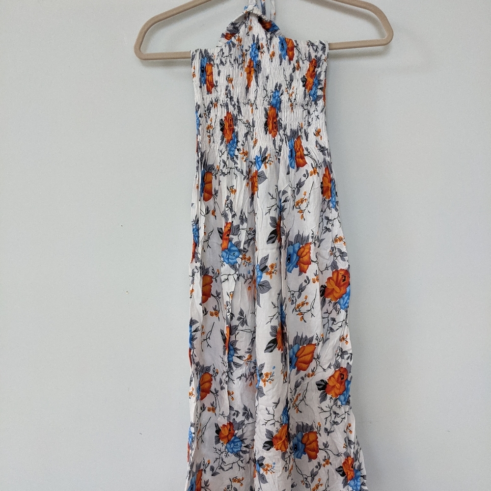 Smocked halter top/strapless dress